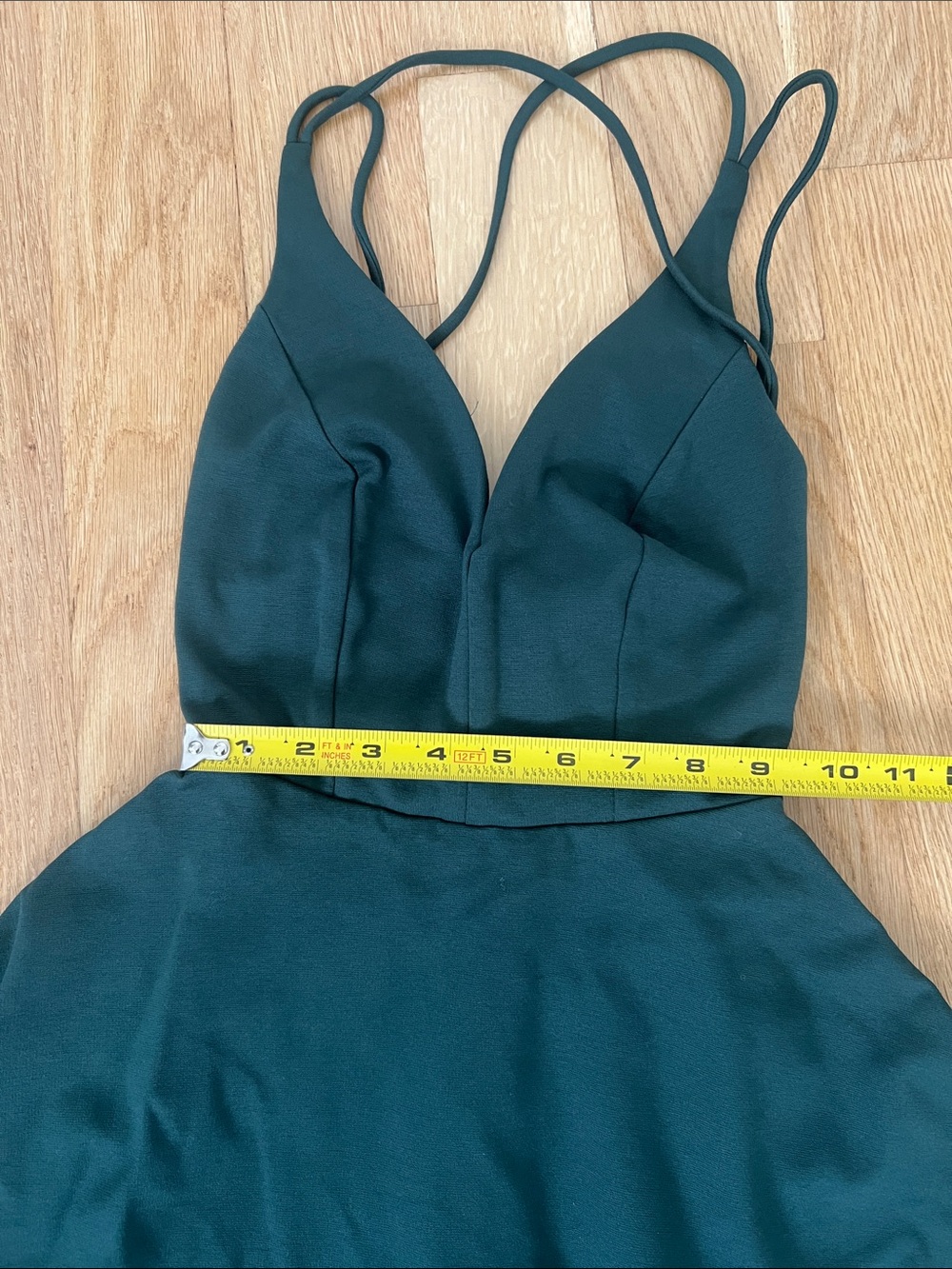 Lulus Forest Green Backless Skater Dress - Picture 9 of 10